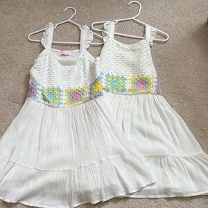 Design History White and Multicolor Kids Dress- size 6